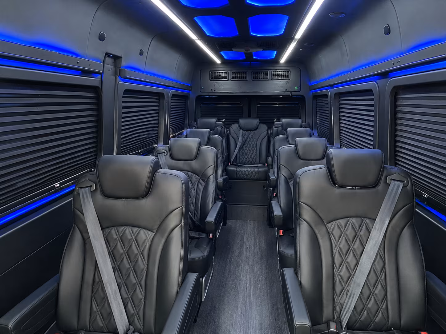 downey corporate event transportation onboard seating
