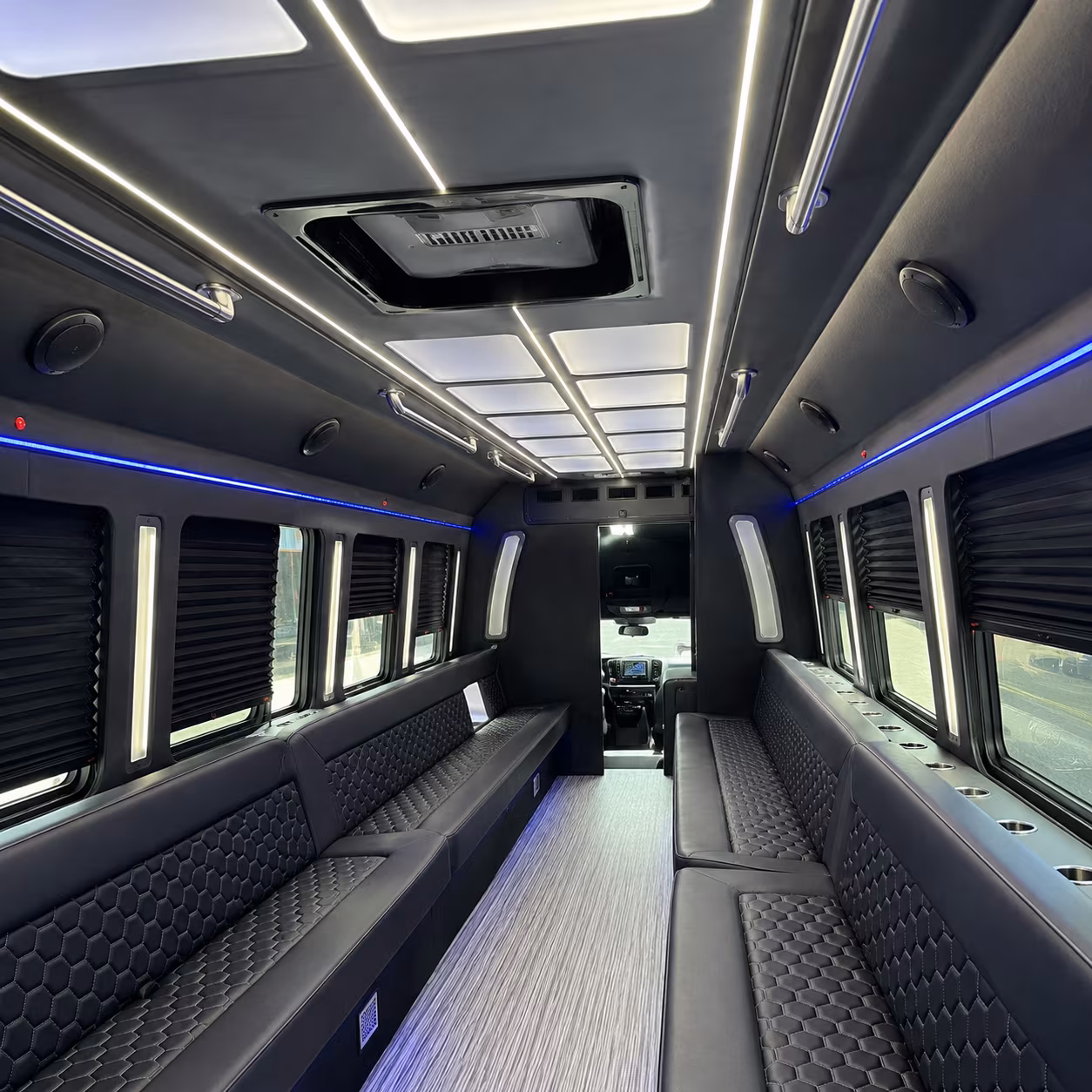 downey party bus rentals inside