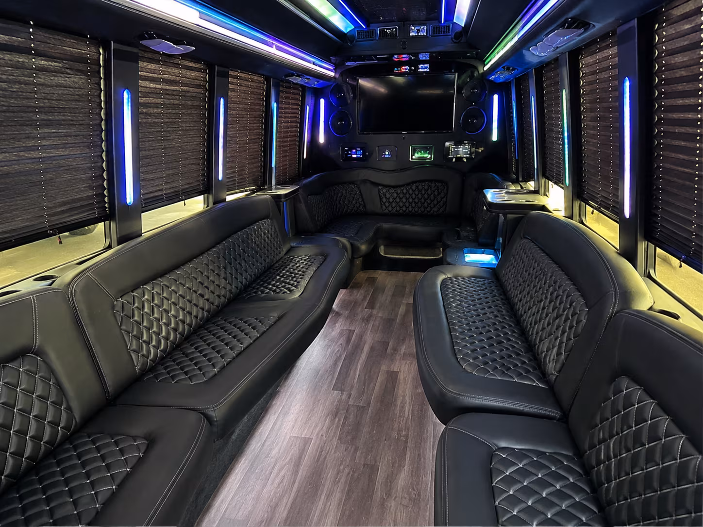 find downey holiday party bus rental