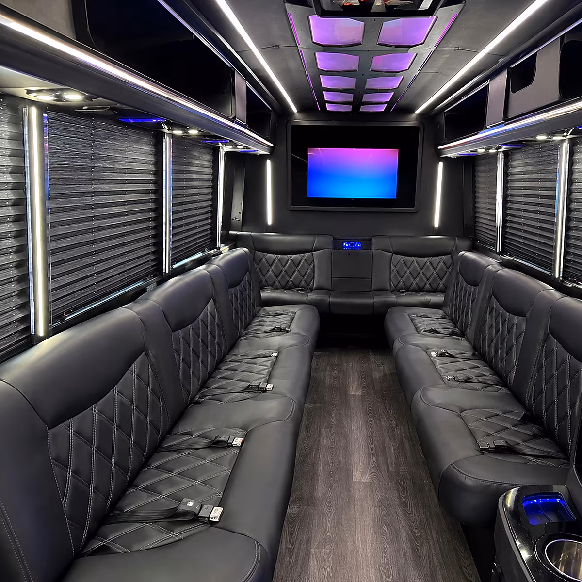find downey night out party bus rental