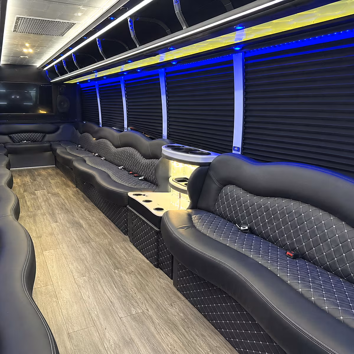 party bus transportation for downey area proms at warren
